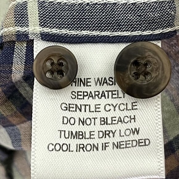 UNTUCKit Plaid Shirt Wrinkle Free Cotton Button Up Long Sleeve Men’s Size XXL - Picture 7 of 11